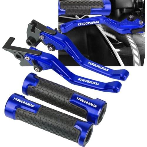 Adjustable Motorbike CNC Aluminum Brake Clutch Levers Handle Grips With logo For YAMAHA YX600 RADIAN 1986-1990 1987 1988 1989