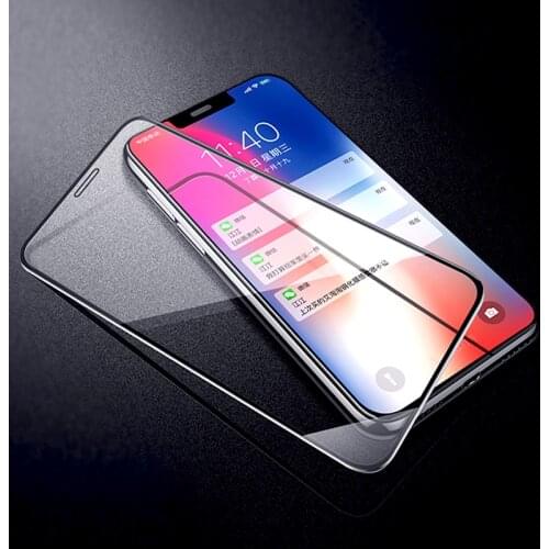 Luxury Full Curved Tempered Glass For iPhone 11 Pro Max XS XR X 7 8 6 6S Plus iPhone8 iPhone7 7Plus 8Plus Film Screen Protectors