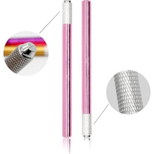 50PCS/Lot Single Ended Microblading Pen with Assorted Color for Option Microblading Hand Tool for Permanent Makeup