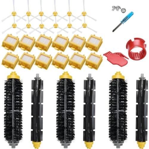 Replacement Filter Bristle & Flexible Beater Brush side brush spare Kit for iRobot Roomba 700 Series 760 770 780 790 Accessory