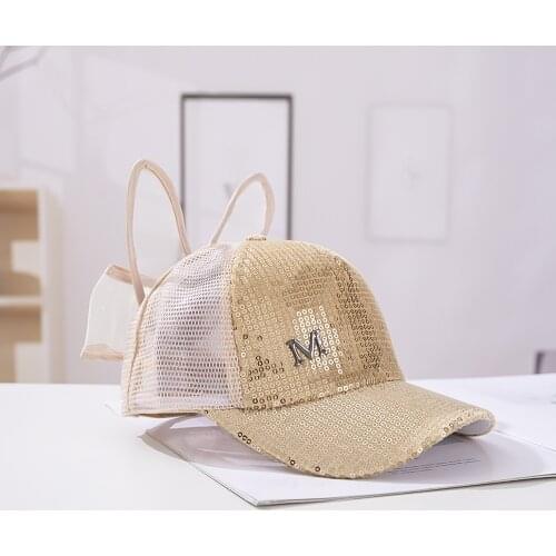 Girls Pearl Snapback Sun Protection Caps Children Big Bow cartoon Baseball Cap Mesh Kids Baby Trucker Sun Hat