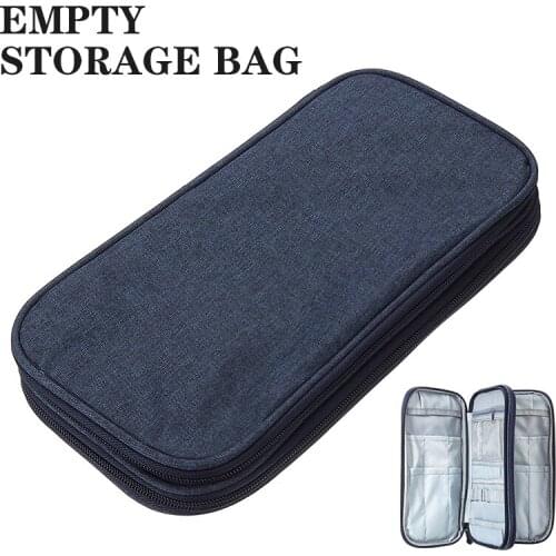 Looen Knitting Bag Portable Crochet Hook Knitting Needles Scissors Ruler Sundries Organizer Storage Bag Empty Pouch Sewing Bag