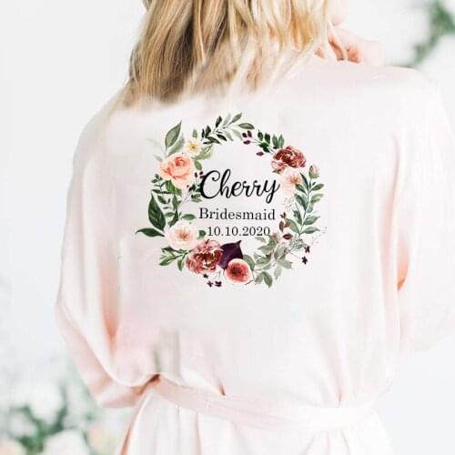 Bridal party Robe Wedding Bride Robe Kimono Robe bridesmaid Robe bridal shower gift sleepwear