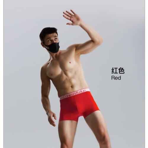Pure Cotton Youth Antibacterial Breathable Trend Personality Four-corner Shorts Head Bottom Pants Panties Mens Underwear Boxer
