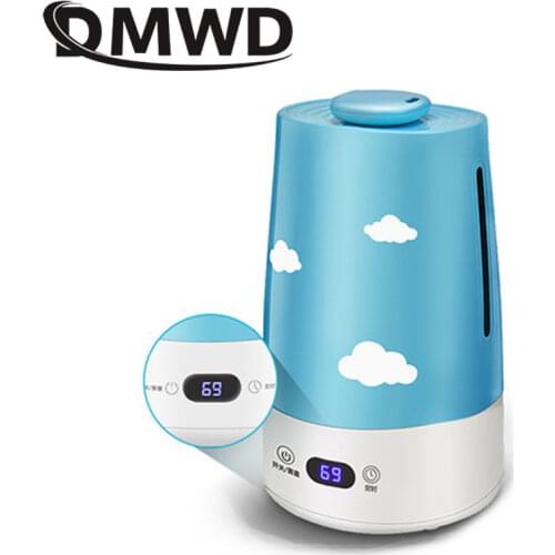DMWD 3L Ultrasonic Humidifier Portable Electric Aromatherapy Essential Oil Diffuser Atomizer Air Purifier Mist Maker Office Home