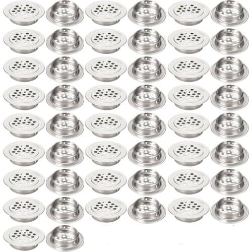 Air Vent, 19mm 25mm 29mm 35mm 53mm Bottom Dia, 304 Stainless Steel, Round Shaped Mesh Hole Louver 50pcs