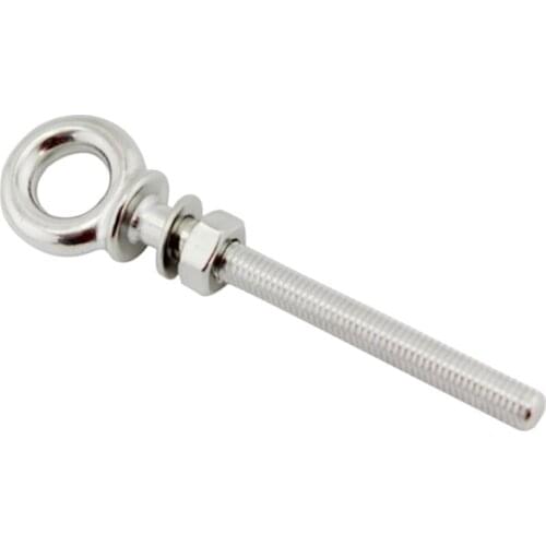 60mm Long Shank Collared Eye Bolt - Marine 316 Grade Stainless Steel Good wear resistance Good hardness and High Strength