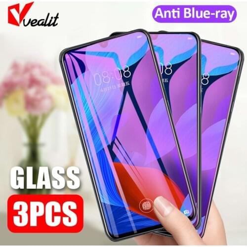 3Pcs Anti Blue ray Tempered Glass For Huawei P30 P40 P20 Lite Y9A Y7A Y9S Y8P P Smart S Z 2021 Nova 5t 7i 4 3i Screen Protector