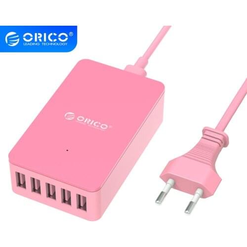 ORICO 5 Port Charging Station USB Desktop Charger 5V2.4A 40W Travel Charger For iphone Huawei Samsung Mobile Phone Accessories