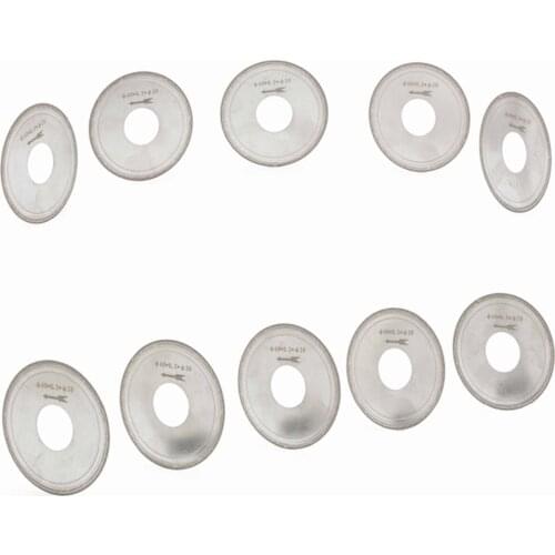10Pcs 2-3/8" inch 60mm Super-Thin Rim Diamond Lapidary Saws Blade Cutting Disc Arbor 20mm Jewelry Tools for Stone