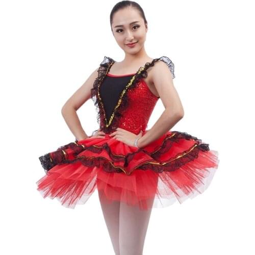 Spanish Style Ballet Dance Tutu For Adult/Child Stage Performance Ballet Costume Ballerina Girl Dance Costume