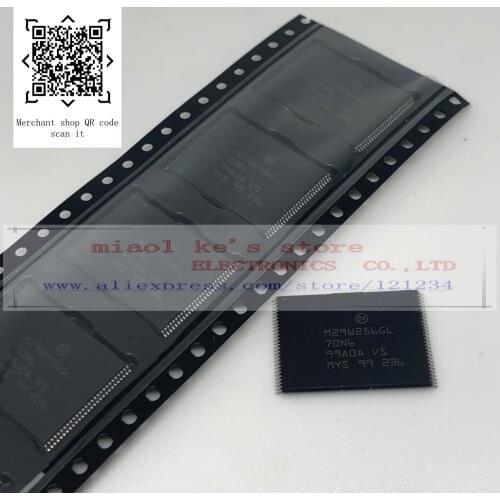 [10pcs/1lot]100%new original : M29W256GL70N6E M29W256GL70N6 M29W256GL-70N6 M29W256GL 2.7V-3.6V 256Mb(32Mx8,16Mx16) TSOP-56