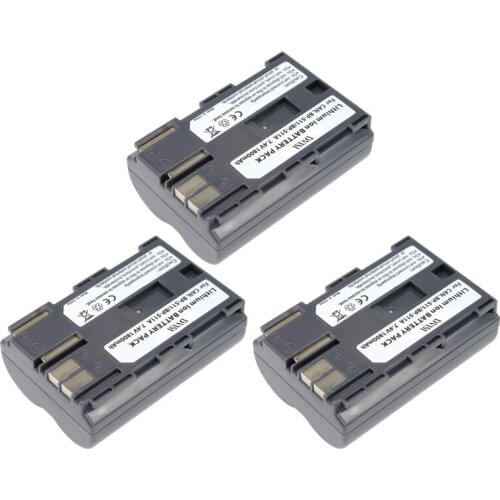 3Pcs 1.8Ah BP-511A BP 511A BP511A BP-511 Battery for Canon EOS 300D 10D 20D 30D 40D 50D D30 D60 5D G6 OS 30D 40D G1 Pro 1 PV130