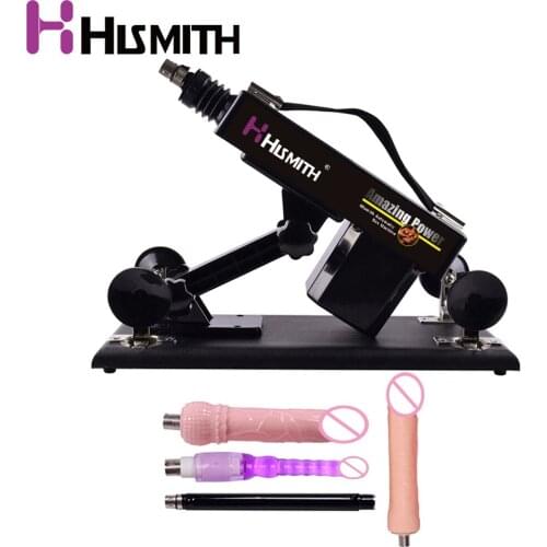 Hismith Automatic Sex Machine Multi-speed Thrusting Vibrator 4cm Big Dildo Retractable Sex Toys for Women Love Machine Gun