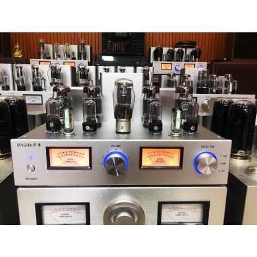 25W*2 SVEGZEU KT88 fever silver wire double tube rectifier high power single-ended class A tube amplifier KT88*4 6H8C*2 6H8*2