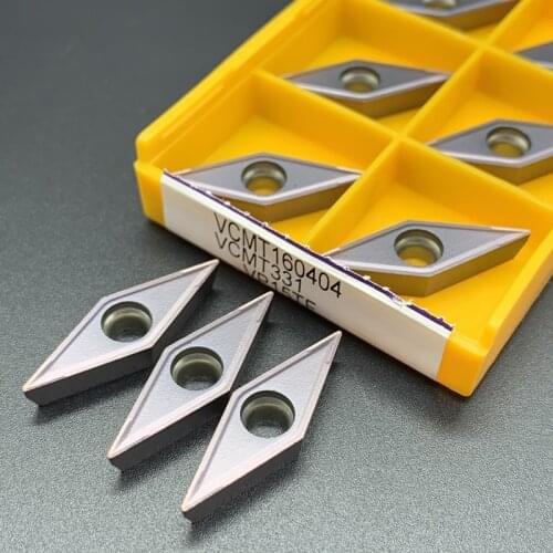10PCS carbide insert VCMT160404 VP15TF UE6020 cylindrical metal milling cutter VCMT lathe CNC turning tool