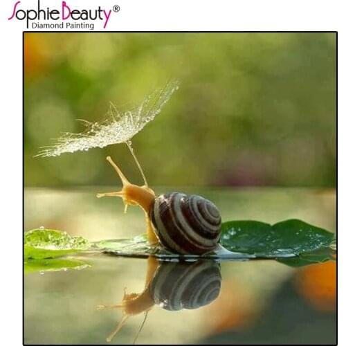 Sophie Beauty Full Diy Diamond Painting Cross Stitch Rain Dandelion Umbrella Snail Mosaic Handmade Embroidery Home Decro Kits