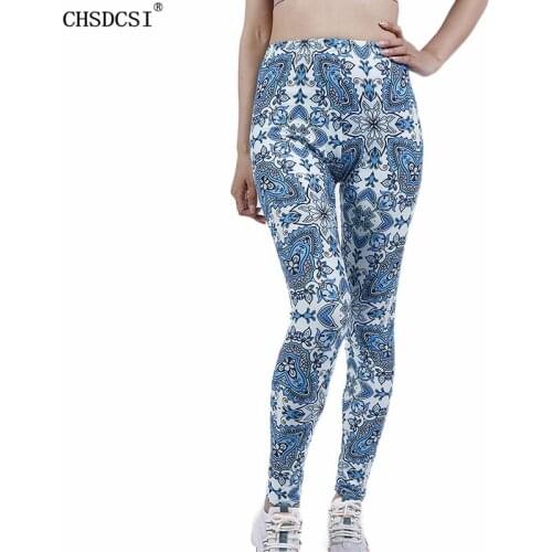 CHSDCSI Print Leggings For Fitness Women Jeggings Skinny Workout Leggins Gym High Waist Stretch Sport Pants Running Dropshipping