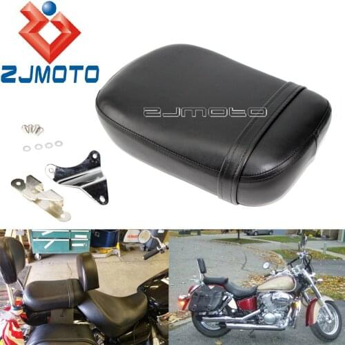 Motorcycle PU Leather Passenger Pillion Rear Seat Cushion Pad For Honda Shadow Spirit VT750 ACE VT750C VT750CD 1998-2003