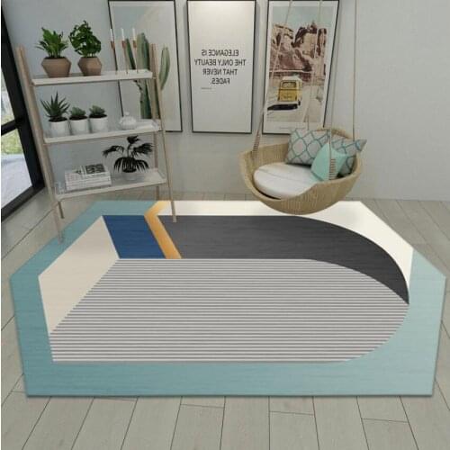Soft Carpet Modern Square Rug Carpets for Living Room Area Carpet Bedroom Bedside Rug Child Crawling Mat Home Decoration