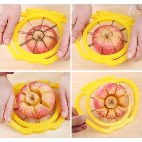 2021 New Kitchen Assist Apple Slicer Cutter Pear Fruit Divider Tool Comfort Handle for Kitchen Apple Peeler