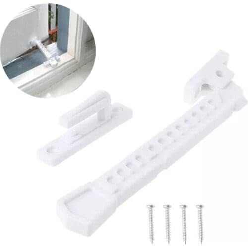 New ABS Window Brace With Screws Window Sash Lock Child Safety Window Latch Window Stay Catch position stopper limiter latch