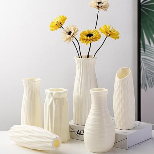Plastic Vase Creative Simple Small Fresh Dry And Wet Flower Arrangement Container Home Decoration Ornaments