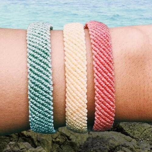 Hand Woven Wax Thread Bracelet Bohemia Summer Beach Friendship Hand Rope Lucky Rope Bracelet & Bangles Bracelet Fashion Jewelry
