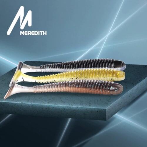 MEREDITH 55mm 65mm 75mm Sea fishing Soft Lure Wobblers Silicone Bait Artificial Swimbait Soft Bait Carp Fishing Lure Set Fake