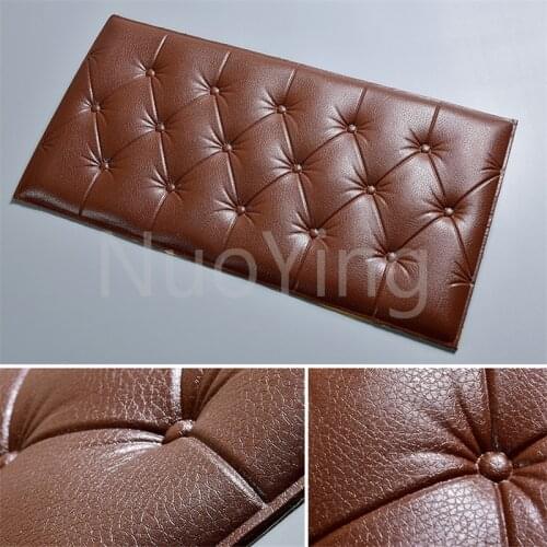 Self-adhesive Bedside Tatami Bed Backrest Thickened Soft Pack Stickers Childrens Room Anti-collision Head Wall Stickers