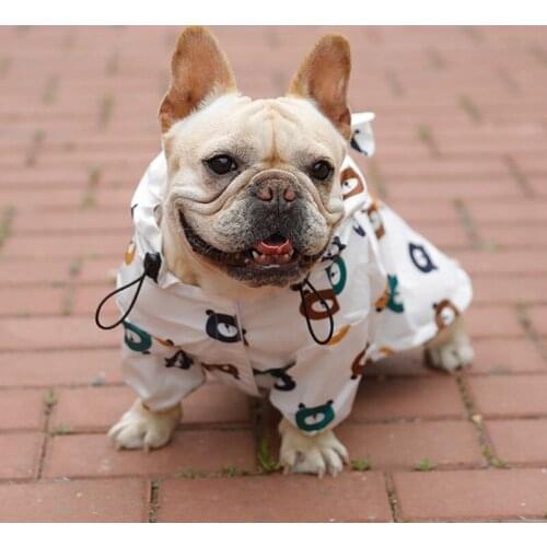 Waterproof Pet Dog Raincoat French Bulldog Clothes for Small Medium Outwear Pet Dogs Cute Rain Jacket Bichon Corgi Raincoat