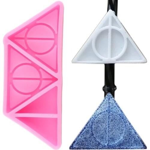 Magic Logo Straw Topper Silicone Mold Wedding Fondant Cake Decorating Tools DIY Cookie Baking Candy Clay Chocolate Gumpaste Mold