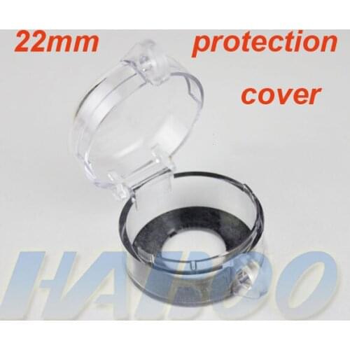 4pcs/lot 22mm switch protection cover cover yellow/transparent safety dust-proof cover mushroom head switch -stop switch cover