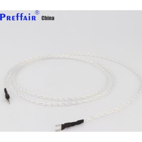 1PC Preffair 3 Core Pure Silver LP Vinyl Audiophile Hifi Audio Cable Amplifier Ground Wire