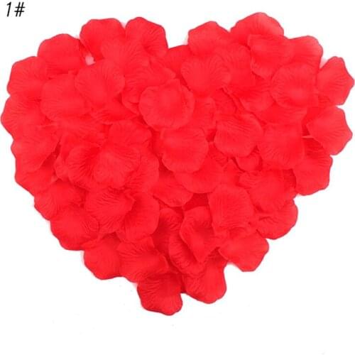 1000pcs/lot Atificial Flowers Polyester Wedding Decorations Wedding Rose Petals Patal Flower Leaf Leaves for Valentines Day