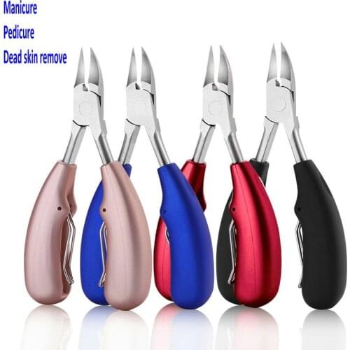 12 PCS Toenail Ingrown Cuticle Nipper Paronychia Clipper Edge Cutter Manicure Scissor Plier Tool Pedicure Dead Skin Trimmer