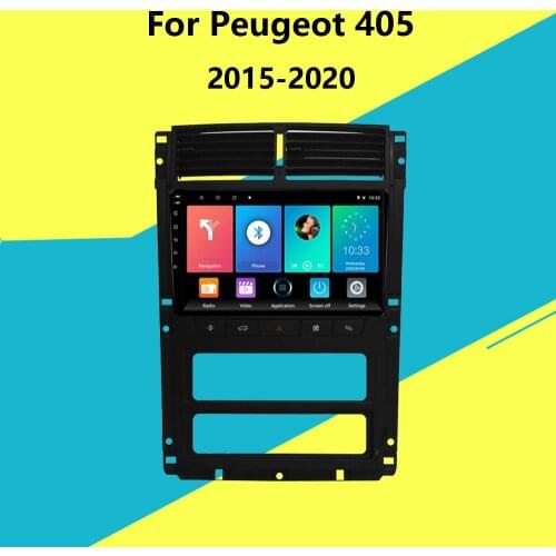 2 Din 9 inch Android 8.1 Car radio GPS Navigation Multimedia Player For Peugeot 405 2015-2020 multimedia radio