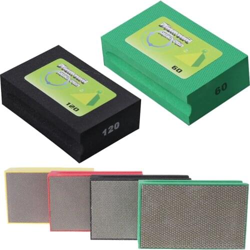 Diamond Hand Polishing Pad Sanding Grinding For Glass Stone Marble 60-400 Grit New