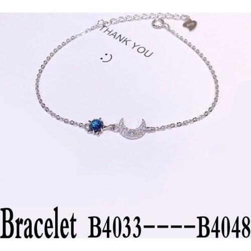 High quality silver 925 Bracelet B4033 B4034 B4035 B4036 B4037 B4038 B4039 B4040 B4041 B4042 B4043 B4044 B4045 B4046 B4047 B4048