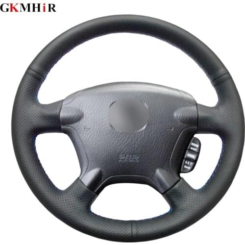 DIY Black Steering Wheel Cover Artificial Leather Car Steering Wheel Cover for Honda CR-V CRV 2002-2006
