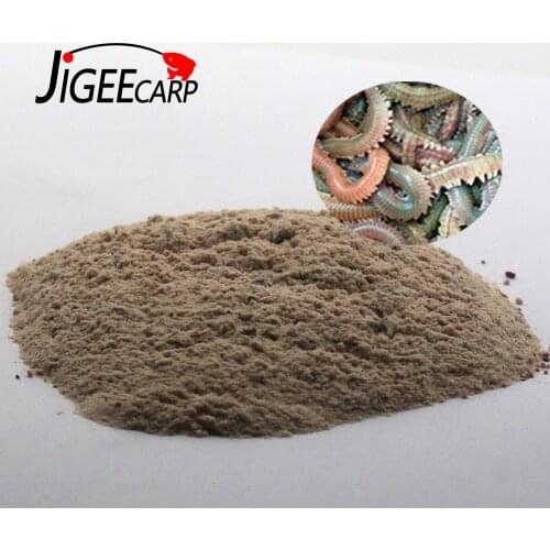 JIGEECARP 1Bag 30g 100% Live lugworm Flavor Powder Additive Carp Fishing Saltwater Fishing Feeder Bait Boillie Making Material