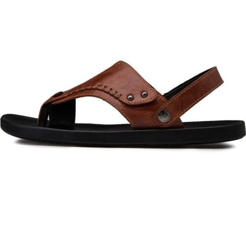Transpirables zandalias verano sandalia casa piscine masculino leather rasteira masculina sandalle homme 2020 rubber sandali de