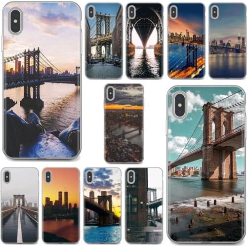 For iPhone iPod Touch 11 12 Pro 4 4S 5 5S SE 5C 6 6S 7 8 X XR XS Plus Max 2020 NYC brooklyn bridge New York City Soft Case