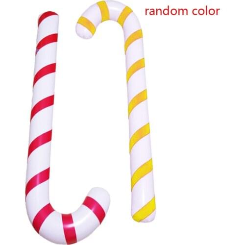 PVC Inflatable Christmas Candy Cane Classic Lightweight Hanging Decoration For Christmas Party