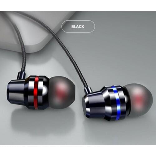 Universal 3.5mm Metal Earphone Video Game Cable Headset For Iphone Xiaomi Huawei Mobile Phone Monitoring In Ear Headphones