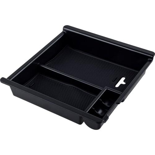 New Car Black Center Console Armrest Storage Box Organizer Holder Tray Fit For Toyota Tacoma 2016 2017 2018 2019 2020 2021