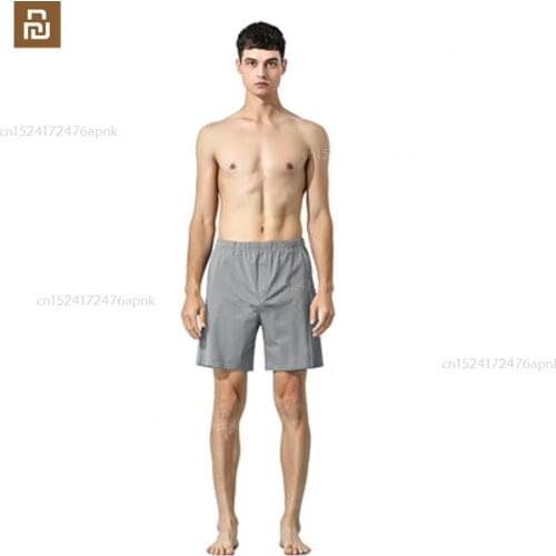 Xiaomi youpin underwear mens spring and summer mens home service cotton aro pants ice-feel mercerized cotton pajamas