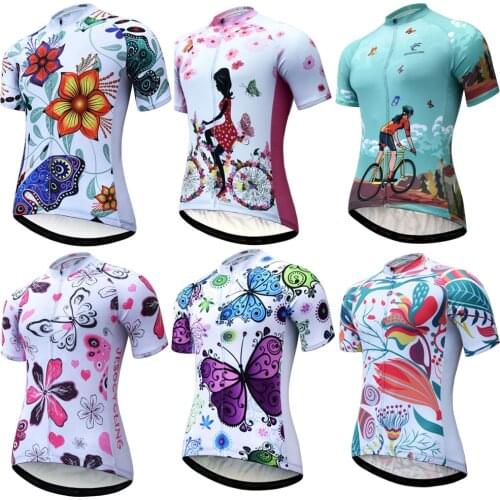 New Pro Team Cycling Jersey 2021 Women Summer Short Sleeve MTB Bike Jersey Maillot Ciclismo Outdoor Racing Sport Bicycle Shirt
