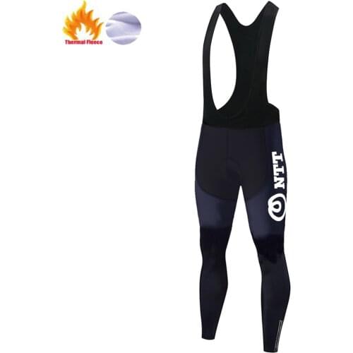 2020 NTT team Cycling Pants Outdoor pantalon ciclismo largo men cycling bib tights winter thermal 20D Gel Pad Bike pants