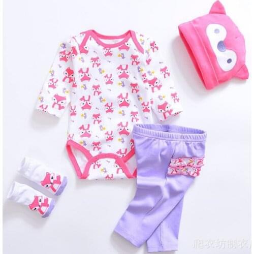 Baby Doll Clothes Change Of Clothes For NPK bebe reborn girl boy Doll clothing set dress fit 52-57cm